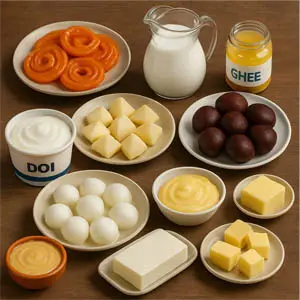 দুধের তৈরি পণ্য